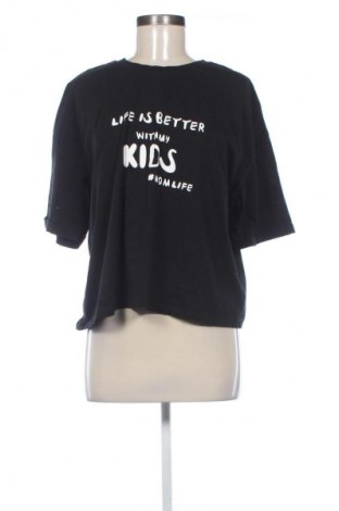 Дамска тениска LC Waikiki, Размер XL, Цвят Черен, Цена 22,00 лв.