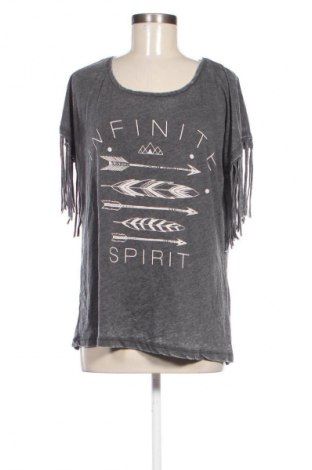 Дамска тениска ONLY, Размер L, Цвят Сив, Цена 17,99 лв.