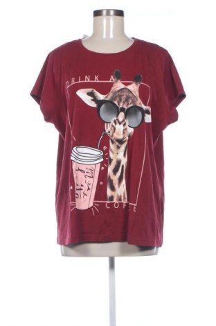 Damen T-Shirt Rainbow, Größe XL, Farbe Rot, Preis 9,00 €