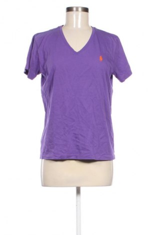 Damski T-shirt Ralph Lauren Sport, Rozmiar L, Kolor Fioletowy, Cena 156,32 zł