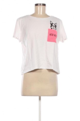 Damski T-shirt Sinsay, Rozmiar XL, Kolor Biały, Cena 24,99 zł