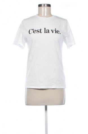Tricou de femei Stradivarius, Mărime S, Culoare Alb, Preț 44,64 Lei