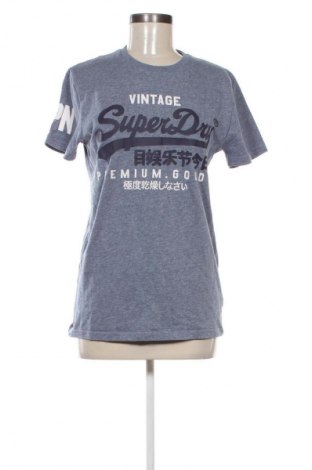 Γυναικείο t-shirt Superdry, Μέγεθος M, Χρώμα Μπλέ, Τιμή 9,21 €
