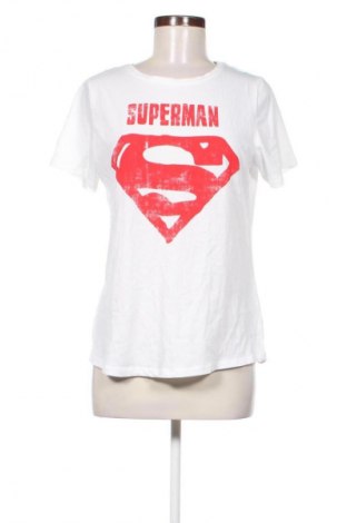Γυναικείο t-shirt Superman, Μέγεθος XL, Χρώμα Λευκό, Τιμή 9,00 €