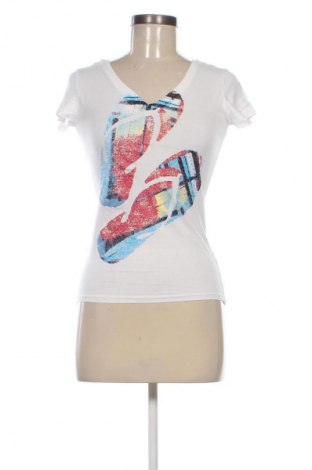 Damski T-shirt TWO WAY, Rozmiar XS, Kolor Biały, Cena 41,38 zł