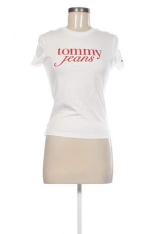 Damen T-Shirt Tommy Jeans, Größe M, Farbe Weiß, Preis 51,99 €