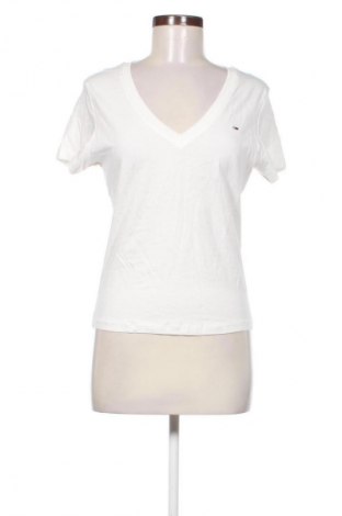 Tricou de femei Tommy Jeans, Mărime L, Culoare Alb, Preț 243,99 Lei