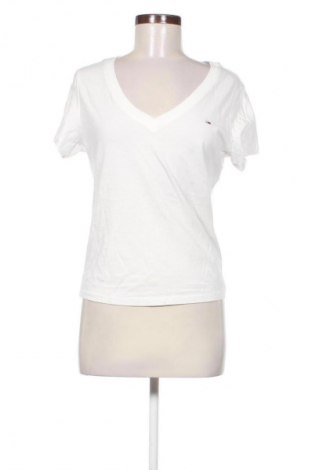 Damski T-shirt Tommy Jeans, Rozmiar XL, Kolor Biały, Cena 91,99 zł