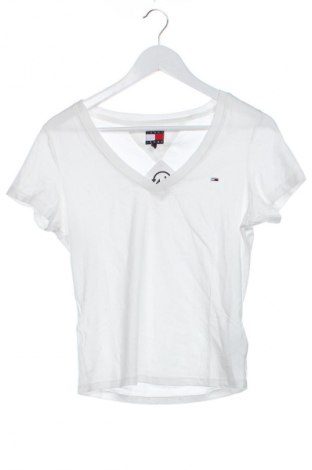 Damen T-Shirt Tommy Jeans, Größe L, Farbe Weiß, Preis 51,99 €