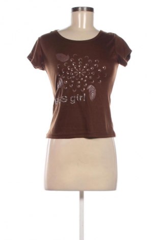 Damski T-shirt Unbranded, Rozmiar L, Kolor Brązowy, Cena 39,08 zł