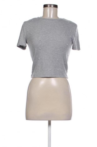 Дамска тениска Zara, Размер S, Цвят Сив, Цена 13,99 лв.