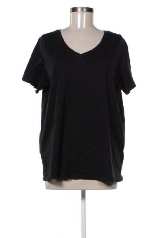 Γυναικείο t-shirt Zizzi, Μέγεθος XL, Χρώμα Μαύρο, Τιμή 7,99 €