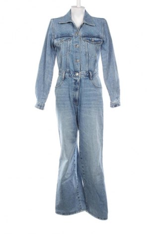 Дамски дълъг гащеризон Zara, Размер M, Цвят Син, Цена 61,32 лв.