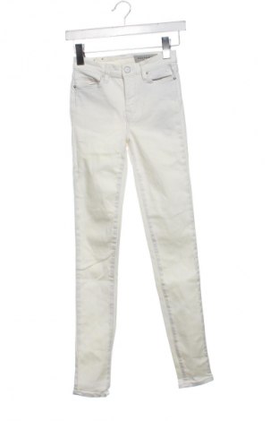 Damskie jeansy AllSaints, Rozmiar XXS, Kolor Biały, Cena 110,99 zł