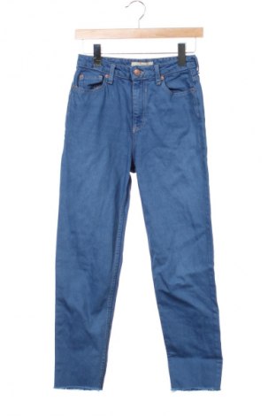 Blugi de femei Bershka, Mărime S, Culoare Albastru, Preț 32,99 Lei