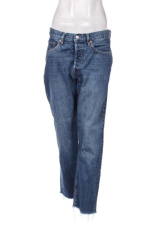 Blugi de femei Mango, Mărime L, Culoare Albastru, Preț 89,47 Lei