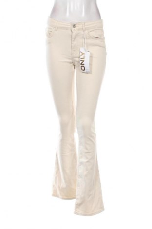 Dámske džínsy  ONLY, Veľkosť M, Farba Kremová, Cena  37,95 €