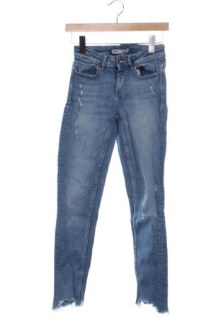 Blugi de femei Zara, Mărime XS, Culoare Albastru, Preț 46,99 Lei