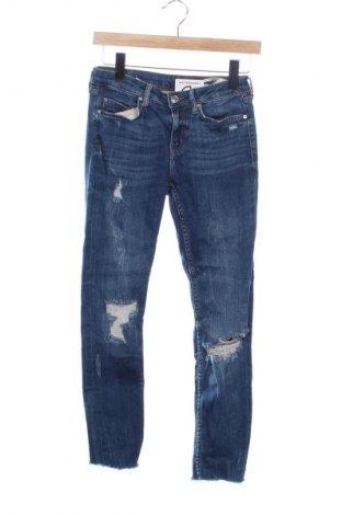 Dámske džínsy  Zara, Veľkosť S, Farba Modrá, Cena  13,81 €