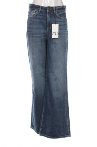 Blugi de femei Zara, Mărime S, Culoare Albastru, Preț 163,00 Lei