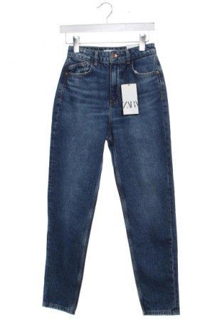 Blugi de femei Zara, Mărime XS, Culoare Albastru, Preț 164,63 Lei