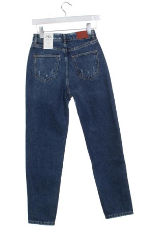 Blugi de femei Zara, Mărime XS, Culoare Albastru, Preț 164,63 Lei