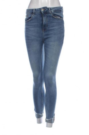 Дамски дънки Zara, Размер S, Цвят Син, Цена 26,98 лв.