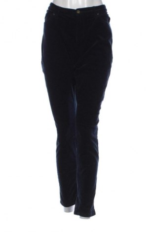 Pantaloni de velvet de femei H&M L.O.G.G., Mărime XXL, Culoare Albastru, Preț 103,49 Lei