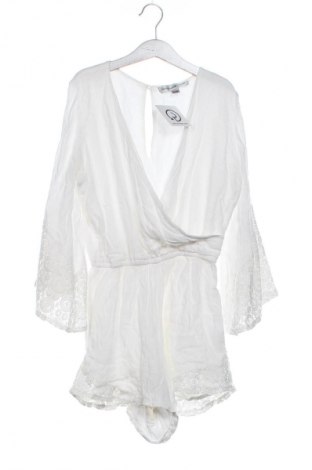 Damski krótki kombinezon Abercrombie & Fitch, Rozmiar XS, Kolor Biały, Cena 110,34 zł