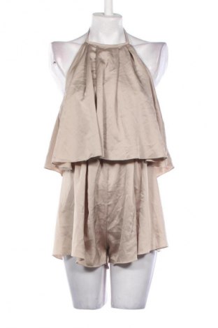 Дамски къс гащеризон Unbranded, Размер L, Цвят Бежов, Цена 39,10 лв.