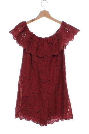 Дамски къс гащеризон Zara, Размер XS, Цвят Червен, Цена 28,99 лв.