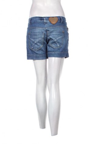 Pantaloni scurți de femei Bershka, Mărime M, Culoare Albastru, Preț 50,00 Lei