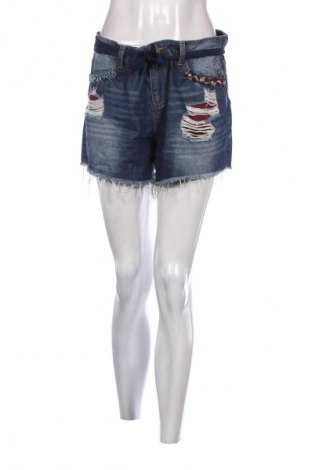 Pantaloni scurți de femei Desigual, Mărime L, Culoare Albastru, Preț 126,32 Lei