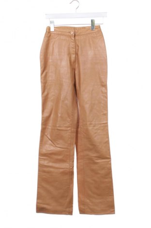 Damskie skórzane spodnie Mauritius, Rozmiar XS, Kolor Beżowy, Cena 931,56 zł