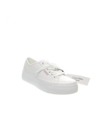 Дамски обувки Calvin Klein Jeans, Размер 37, Цвят Бял, Цена 74,99 лв.