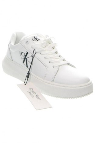 Γυναικεία παπούτσια Calvin Klein Jeans, Μέγεθος 38, Χρώμα Λευκό, Τιμή 134,99 €