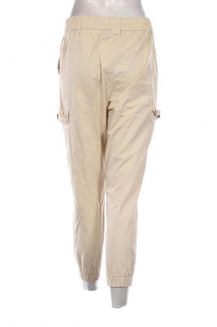 Damskie spodnie Bershka, Rozmiar L, Kolor Beżowy, Cena 66,67 zł