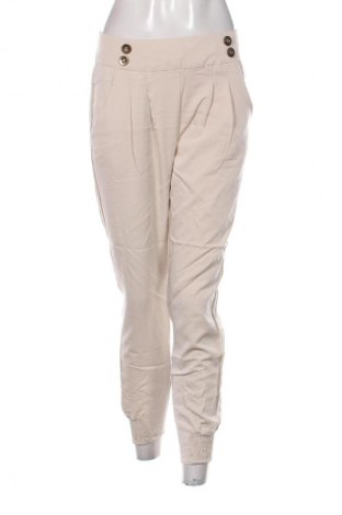 Damenhose Bershka, Größe L, Farbe Beige, Preis 14,77 €