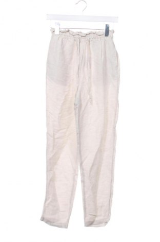 Damskie spodnie H&M, Rozmiar XS, Kolor ecru, Cena 53,99 zł