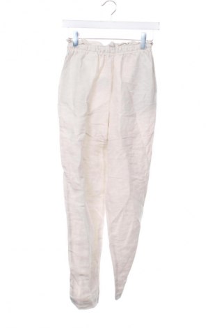 Damskie spodnie H&M, Rozmiar XS, Kolor ecru, Cena 53,99 zł