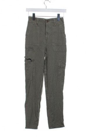 Дамски панталон H&M L.O.G.G., Размер XS, Цвят Зелен, Цена 18,99 лв.