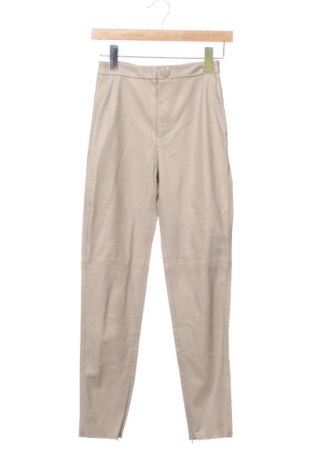 Damskie spodnie Zara, Rozmiar XS, Kolor Beżowy, Cena 62,07 zł
