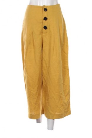 Damskie spodnie Zara, Rozmiar S, Kolor Żółty, Cena 67,41 zł