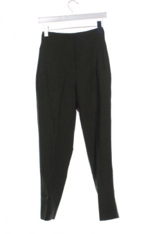 Damskie spodnie Zara, Rozmiar XS, Kolor Zielony, Cena 62,99 zł