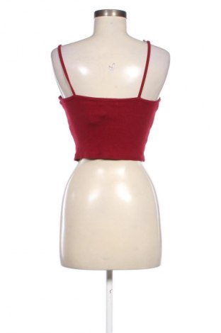 Damska koszulka na ramiączkach Bershka, Rozmiar M, Kolor Czerwony, Cena 39,08 zł