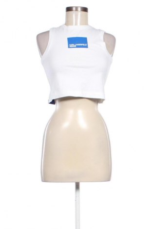 Γυναικείο αμάνικο μπλουζάκι Karl Lagerfeld, Μέγεθος S, Χρώμα Λευκό, Τιμή 27,99 €