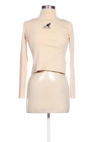 Pulover de femei Kangol x H&M, Mărime M, Culoare Bej, Preț 77,17 Lei