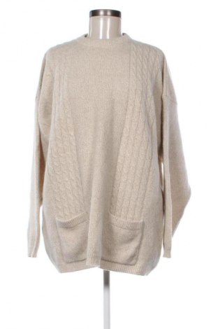 Дамски пуловер Unbranded, Размер 3XL, Цвят Бежов, Цена 20,99 лв.
