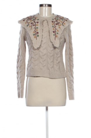 Damski sweter Zara, Rozmiar S, Kolor Beżowy, Cena 93,99 zł