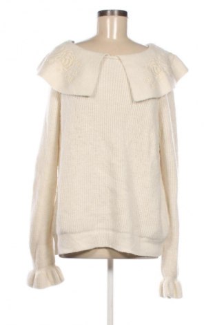 Damski sweter Zara, Rozmiar L, Kolor ecru, Cena 44,99 zł